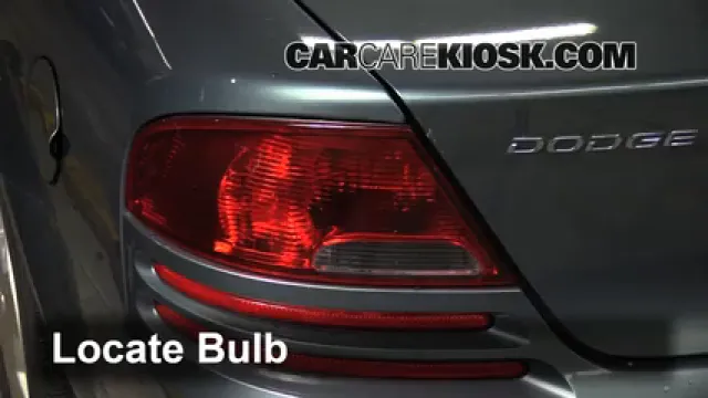 2006 Dodge Stratus SXT 2.7L V6 Lights Tail Light (replace bulb)